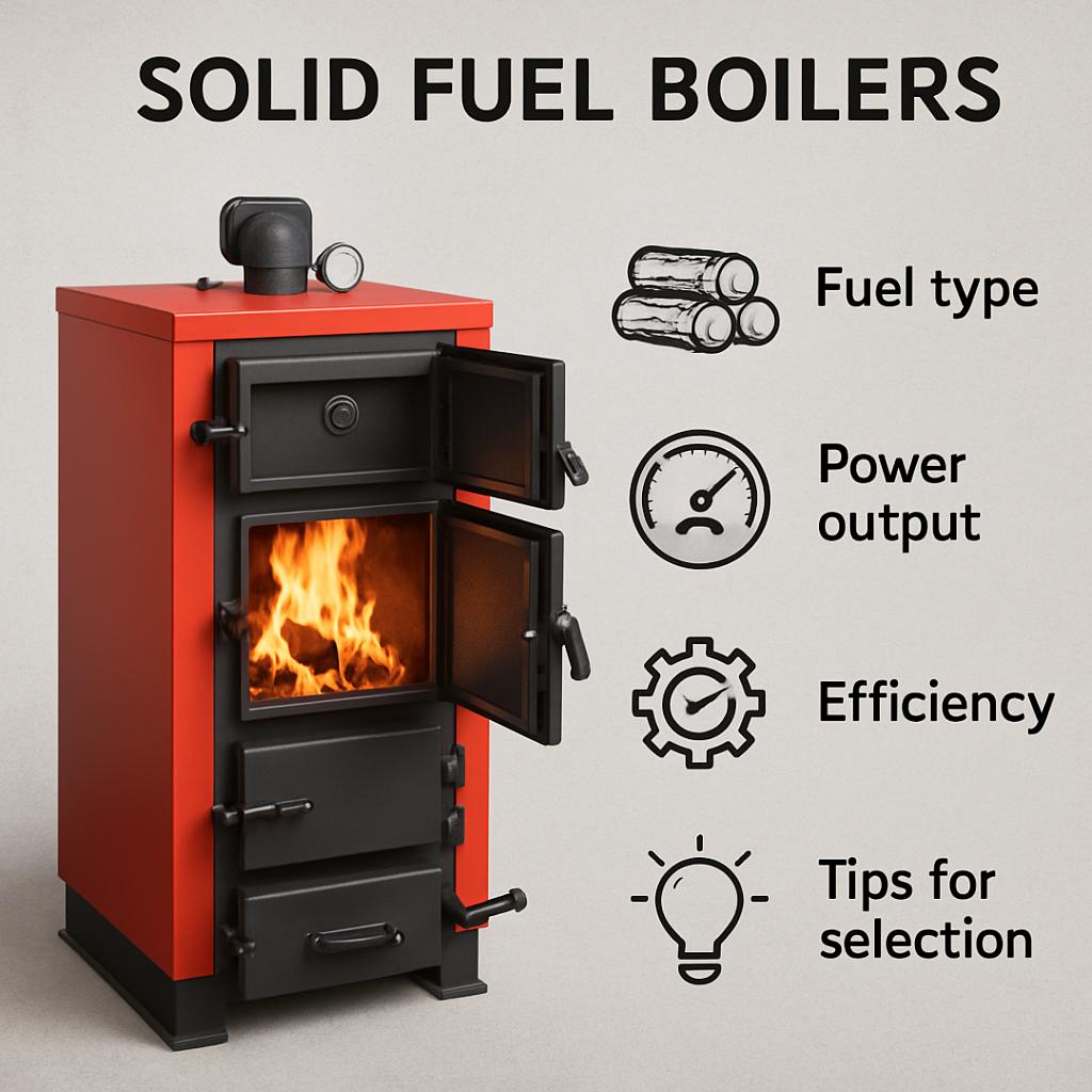 Твёрдотопливные котлы: основные параметры