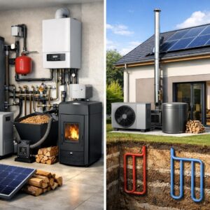 Комбинированное индивидуальное отопление дома