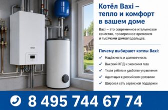 Котельная частного дома с котлом Baxi