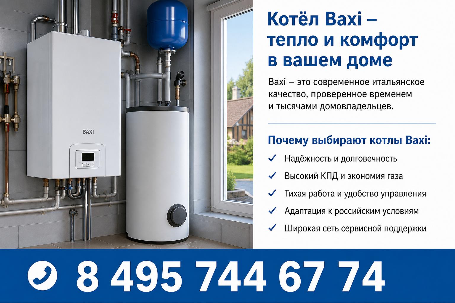 Почему котёл Baxi выбирают для загородного дома