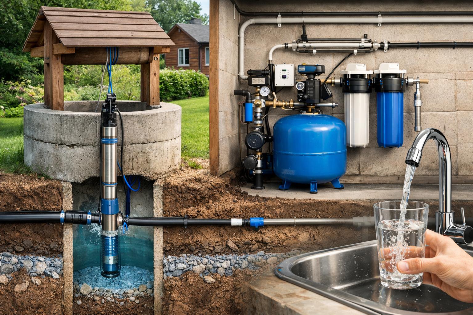 Безопасное Водоснабжение коттеджа из колодца — как мы обеспечиваем чистую воду с первого дня
