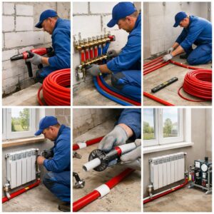 Монтаж отопления по горизонтальной схеме