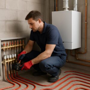 Тёплые полы от котельной