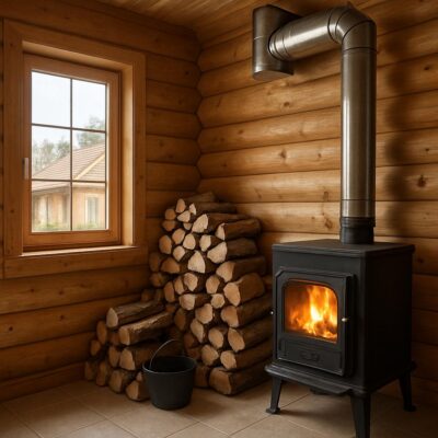 Дровяное отопление частного дома в Давыдово