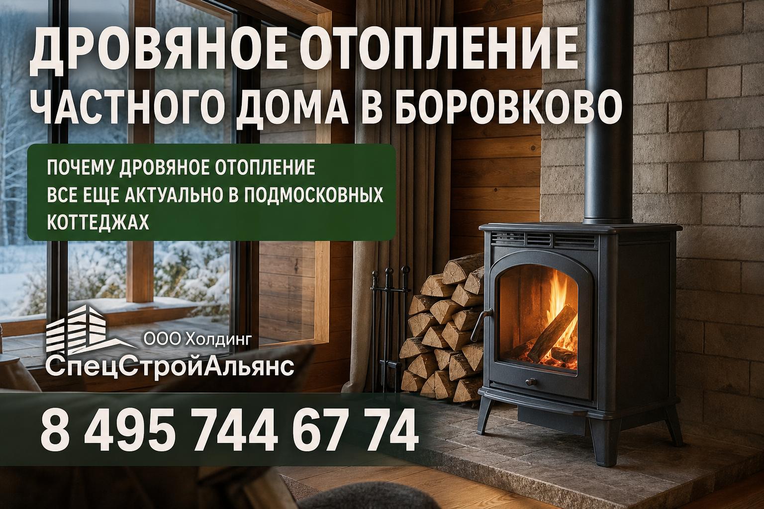 Почему дровяное отопление все еще актуально в подмосковных коттеджах