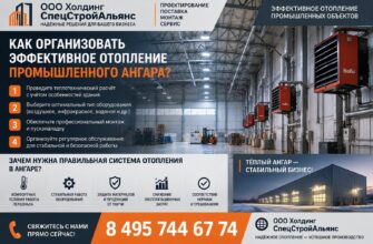 Как организовать эффективное отопление промышленного ангара