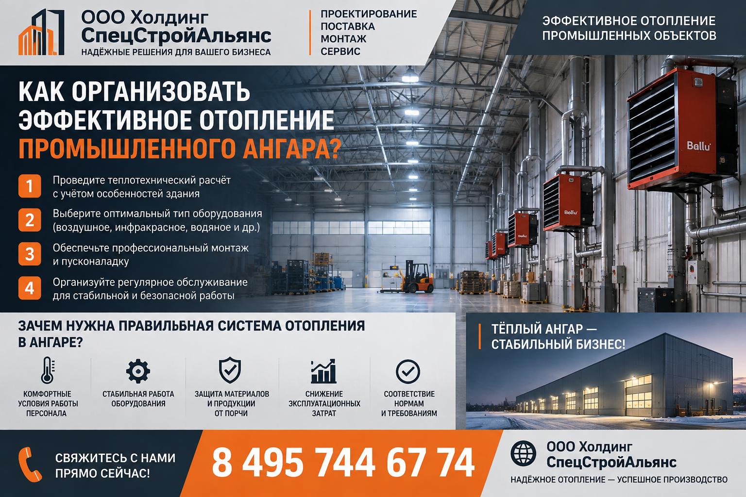 Зачем нужна правильная система отопления в ангаре Зачем нужна правильная система отопления в ангаре