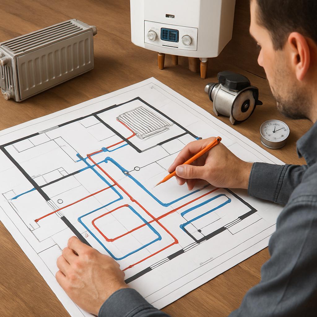 Проектирование водяного отопления