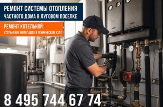 Ремонт системы отопления частного дома в Луговом