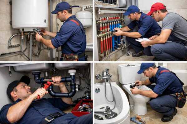 Установка водонагревателя и ремонт сантехники частного дома