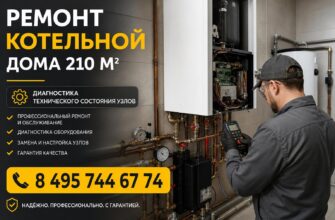 Ремонт котельной в доме 210 м²