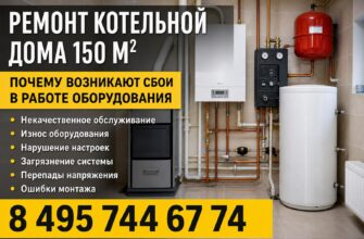 Ремонт котельной в частном доме 150 м²