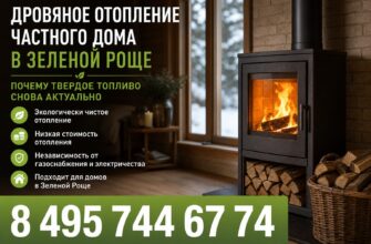 Дровяное отопление в Зеленой Роще