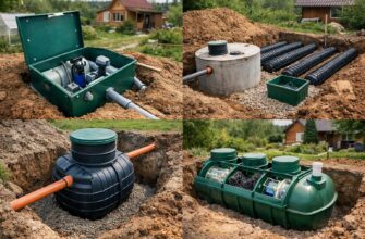 Устройство канализации на даче