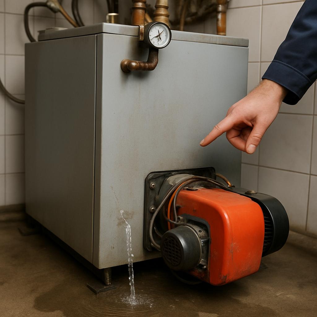 Почему из дизельного котла течет вода