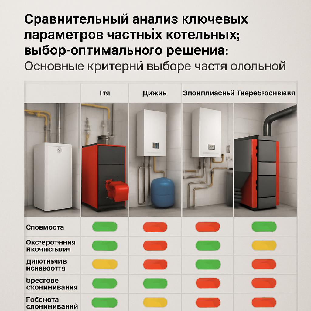 Сравнительный анализ ключевых параметров частных котельных