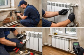 Установка радиаторов в частном доме