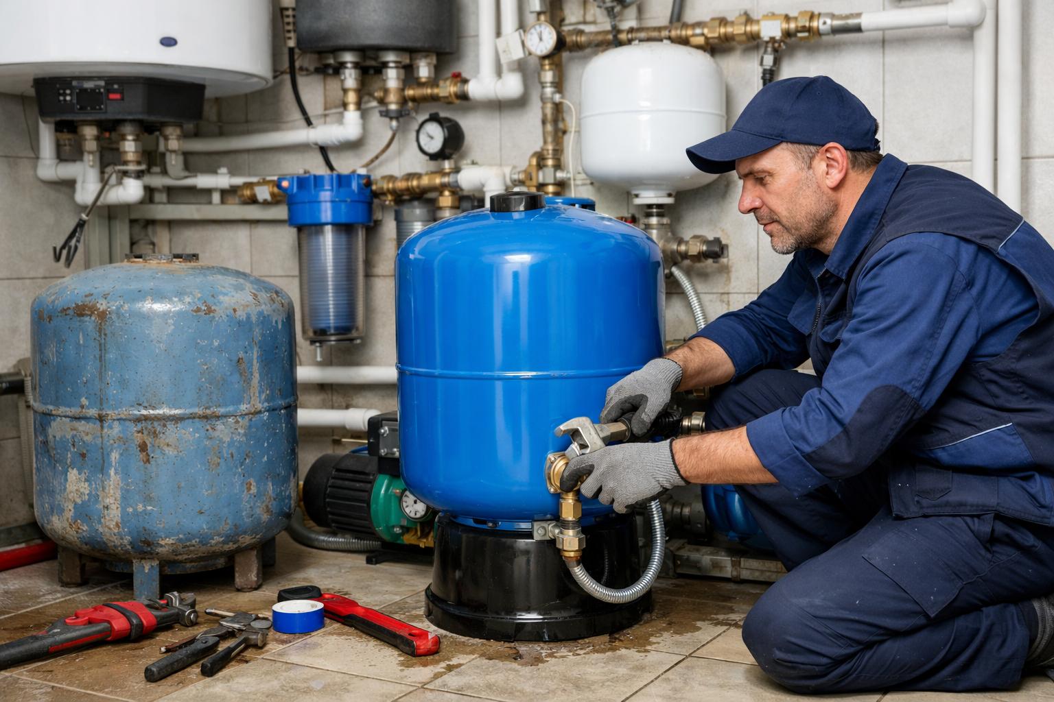 Почему важна своевременная Замена гидроаккумулятора частного водоснабжения дома