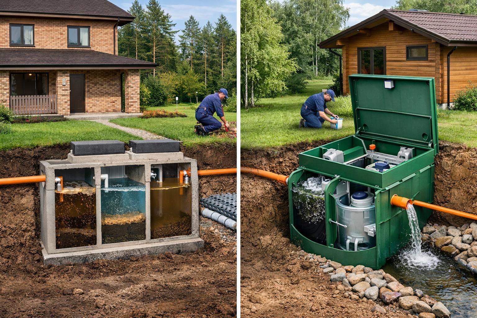 Септик для коттеджа — профессиональный подбор и монтаж от ООО Холдинг СпецСтройАльянс Септик для коттеджа — профессиональный подбор и монтаж от ООО Холдинг СпецСтройАльянс