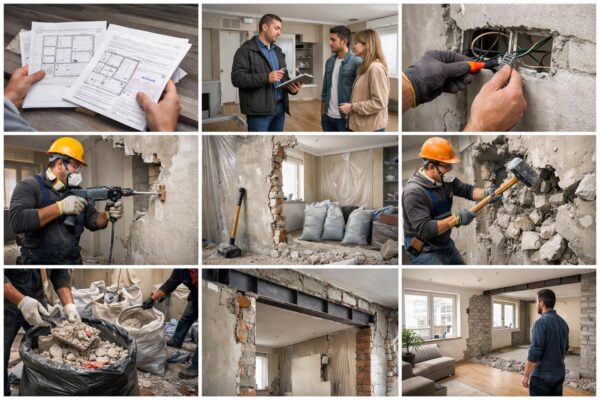 Как правильно снести стену в квартире