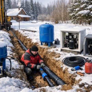 Зимний монтаж автономного водоснабжения