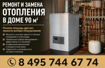 Ремонт и замена отопления в частном доме 90 квадратных метров