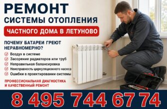Ремонт системы отопления частного дома в Летуново