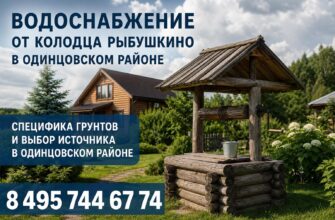 Водоснабжение частного дома от колодца в деревне Рыбушкино