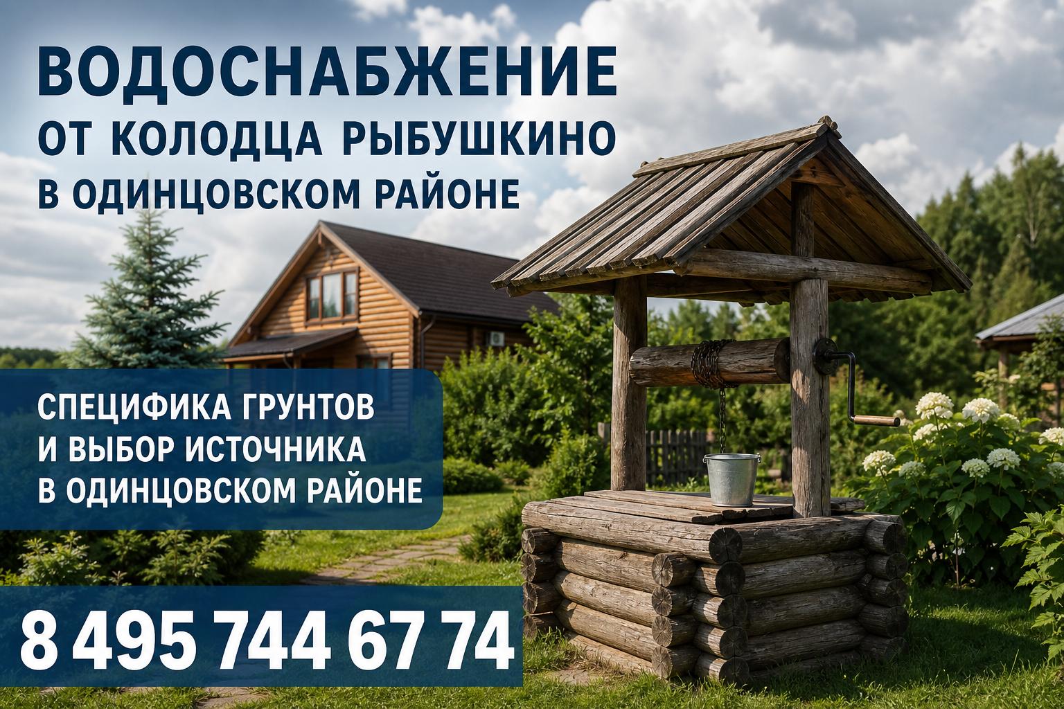 Специфика грунтов и выбор источника в Одинцовском районе Специфика грунтов и выбор источника в Одинцовском районе