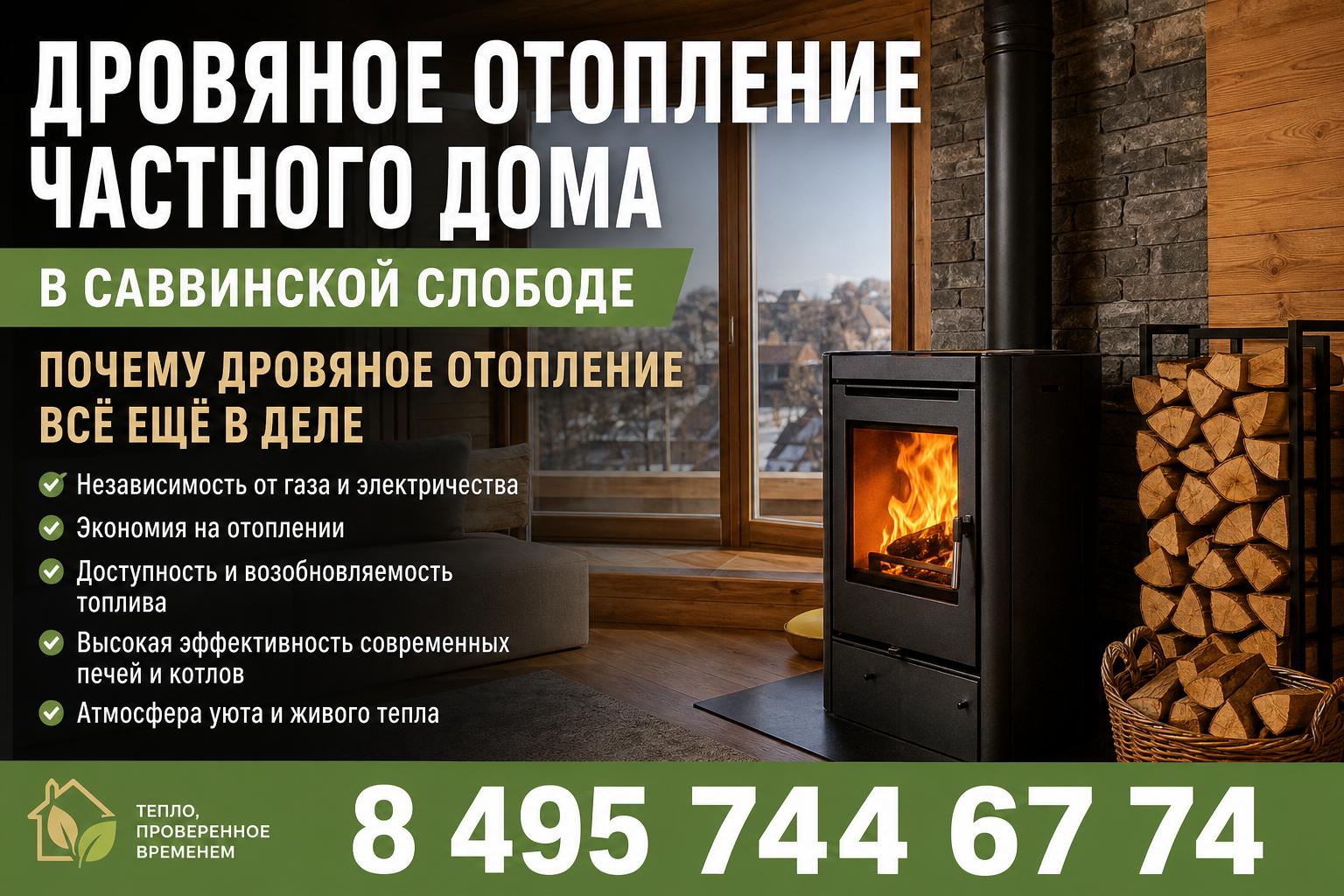 Почему дровяное отопление всё ещё в деле