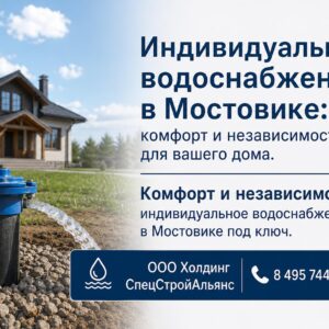 Индивидуальное водоснабжение в Мостовике