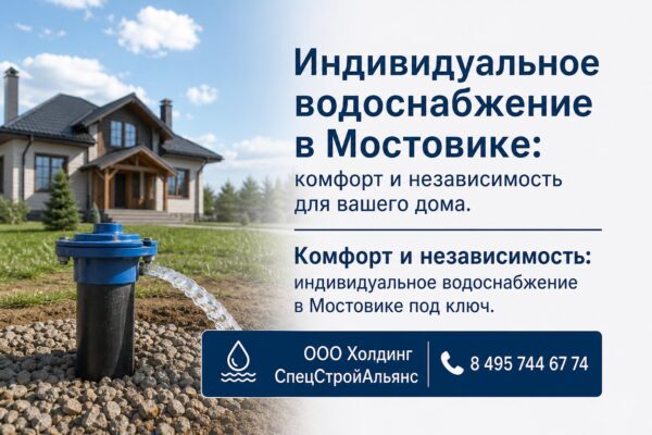 Индивидуальное водоснабжение в Мостовике