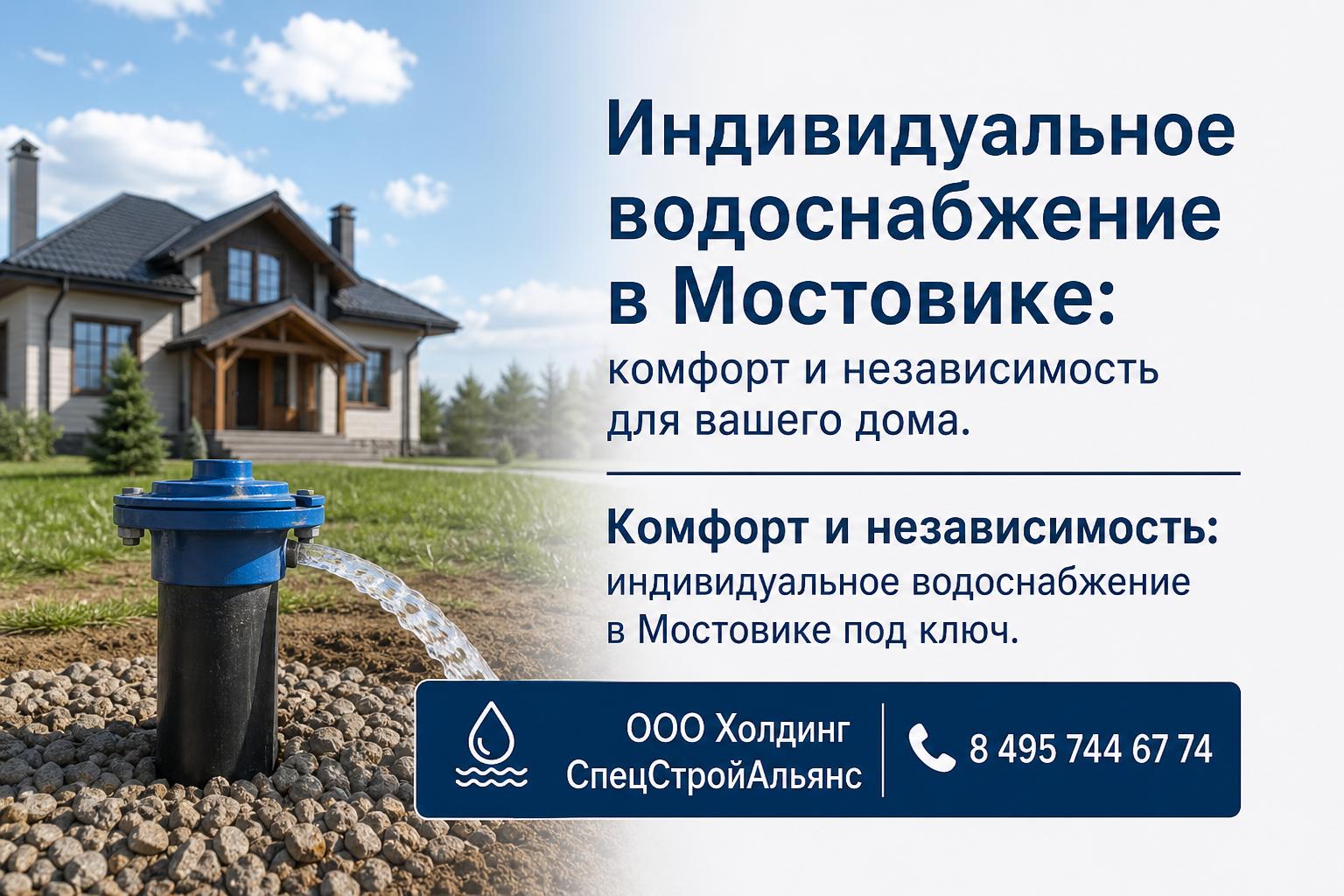 Комфорт и независимость: индивидуальное водоснабжение в Мостовике под ключ Комфорт и независимость: индивидуальное водоснабжение в Мостовике под ключ