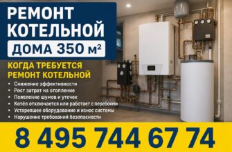 Ремонт котельной дома 350 м²