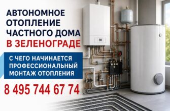 Автономное отопление частного дома в Зеленограде