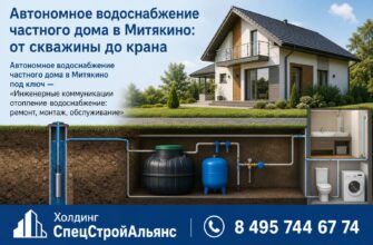 Автономное водоснабжение частного дома в Митякино