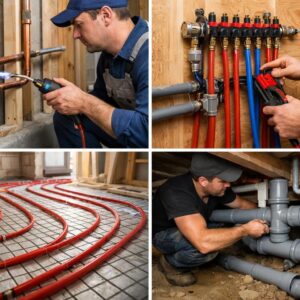 Монтаж трубных коммуникаций в частном доме