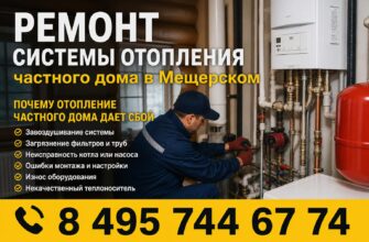 Ремонт и модернизация тепловых сетей в Мещерском