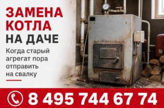 Меняем котел на даче