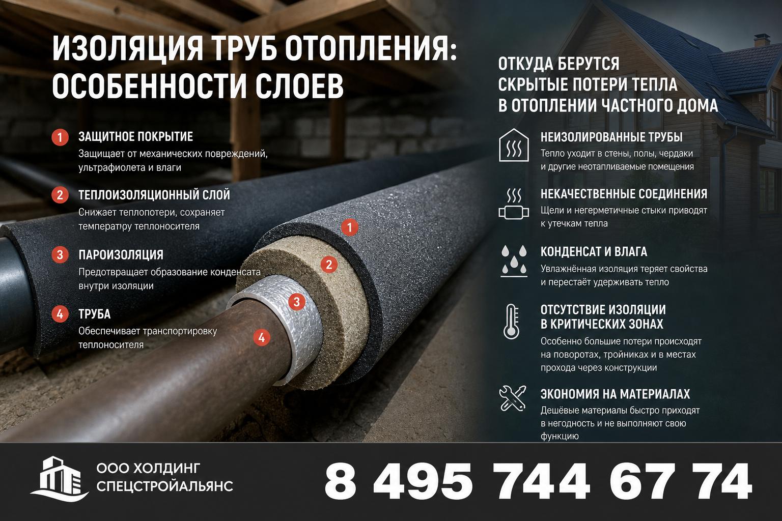 Откуда берутся скрытые потери тепла в отоплении частного дома