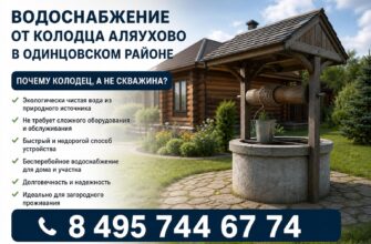 Водоснабжение от колодца в Аляухово