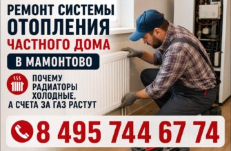 Ремонт системы отопления частного дома в Мамонтово