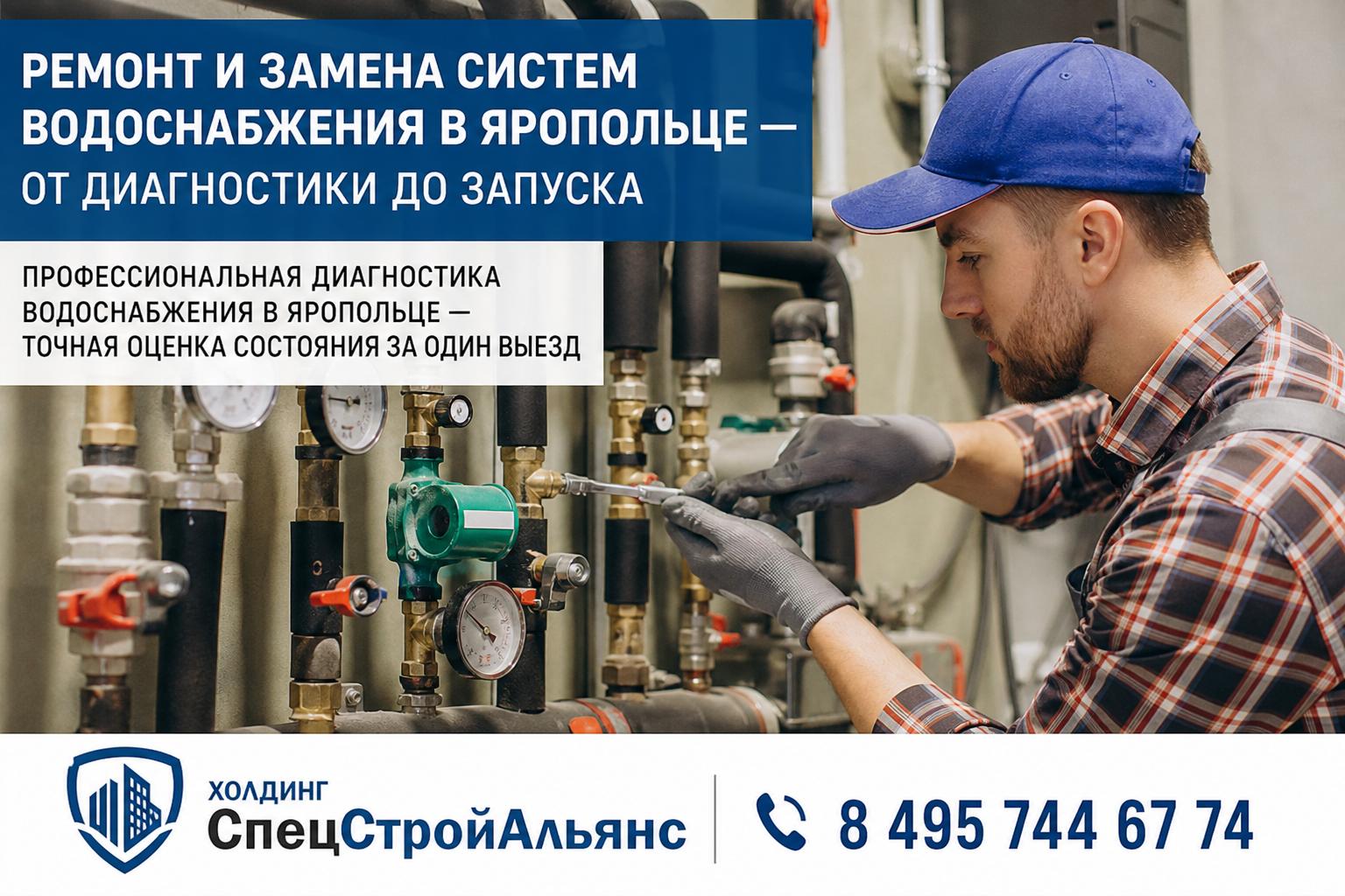 Профессиональная диагностика водоснабжения в Яропольце — точная оценка состояния за один выезд Профессиональная диагностика водоснабжения в Яропольце — точная оценка состояния за один выезд