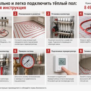 Как правильно и легко подключить тёплый пол