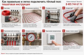 Как правильно и легко подключить тёплый пол