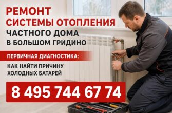 Ремонт системы отопления частного дома в Большом Гридино