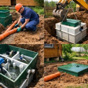 Монтаж канализации на даче