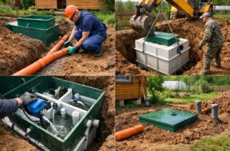 Монтаж канализации на даче