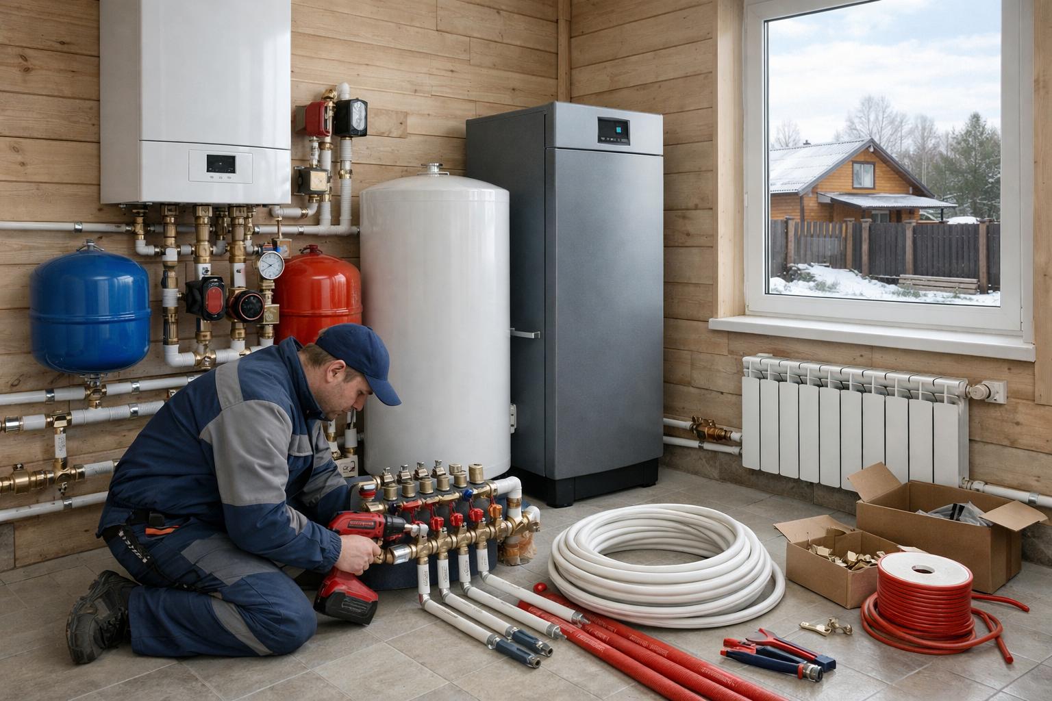 Надёжно, быстро, экономично — монтаж отопления от ООО Холдинг СпецСтройАльянс в Солнечногорске