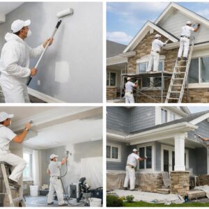 Малярные отделочные работы коттеджа